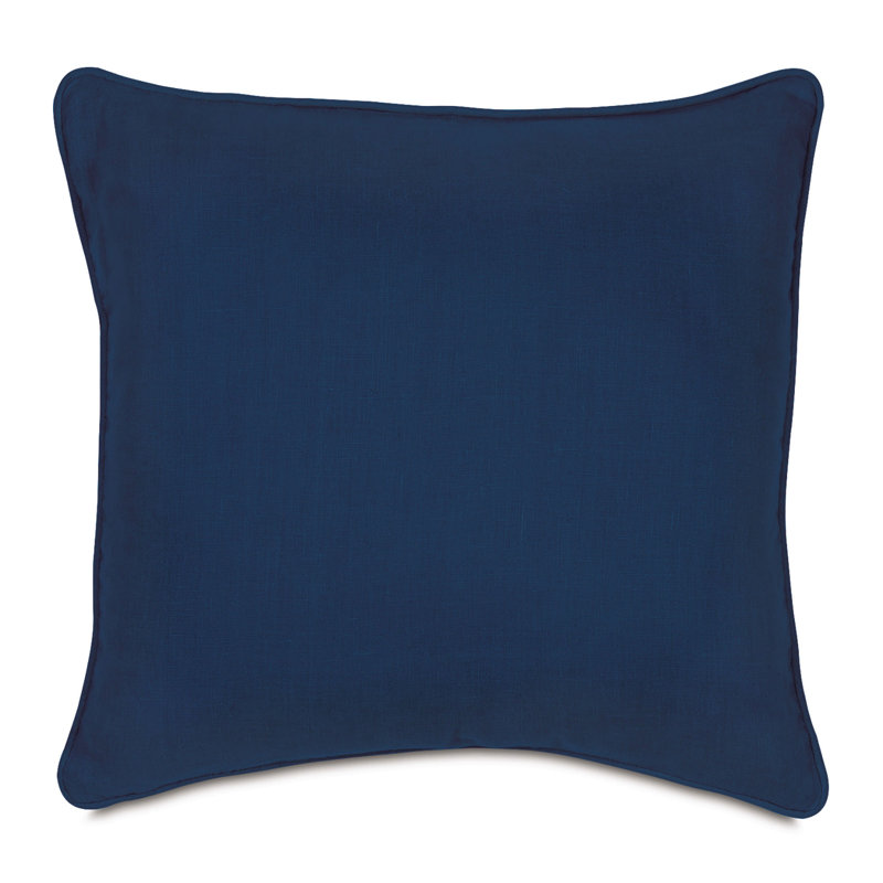 Housse et insert de coussin décoratif en lin Resort, Indigo