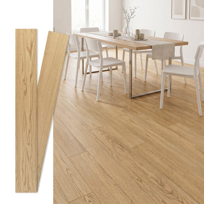 0.59 In. T X 47.64 In. L X 6.5 In. W Tongue And Groove Engineered Hardwood Flooring(4.3 Sq. Ft.) (Set of 2)