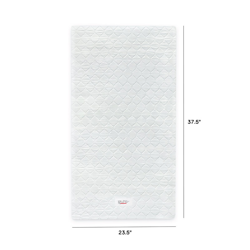 Pure Core Lightweight White Waterproof Mini Crib Mattress