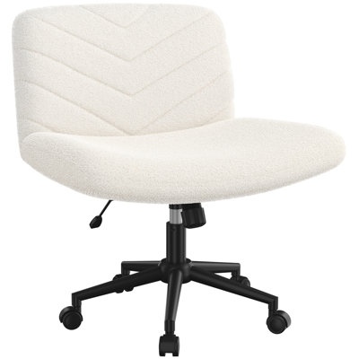 Fabric Swivel Desk Chair Office Chair with No Arms