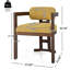 Ensemble de chaises de salle à manger rembourrées en bois durable pour espaces élégants