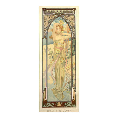 The Times of the Day: Brightness of Day (1899) par Alphonse Mucha - Estampe numérique