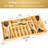 Extra Large Expandable Kitchen Silverware Drawer Organizer Adjustable Bamboo Tray