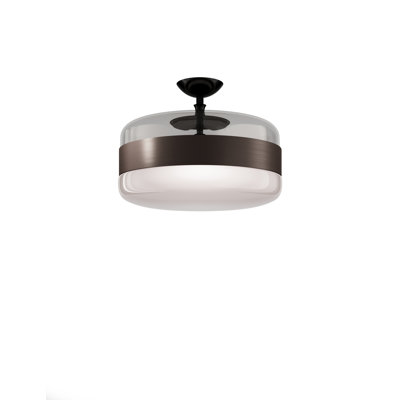 Futura Ceiling Lamp G Amber Brass Matt Black 1 E26 Ul