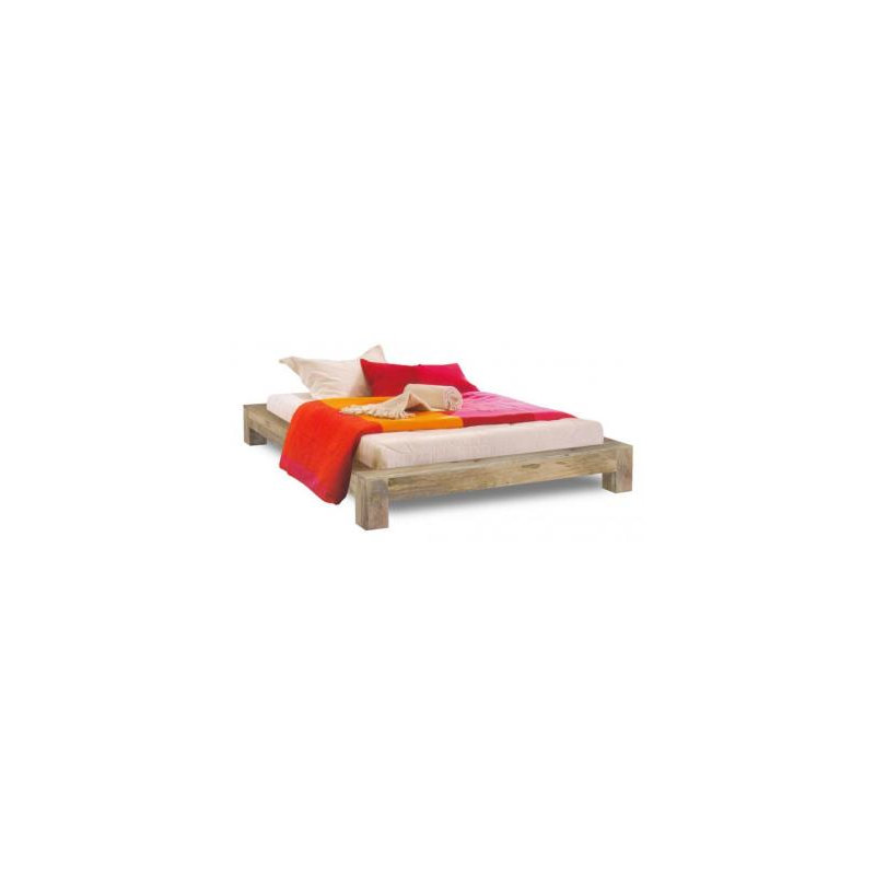 Donoghue Solid Wood Bed, European Kingsize (160 x 200 cm)
