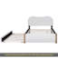 Lit plateforme tapissier avec pieds de support en bois et lit gigogne simple-1246546397-1246546396