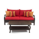Barcelo 5 Piece Rattan Sofa Set with Cushions
