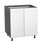 Armoire ouverte standard en panneau de particules H 34,5 po prête à assembler