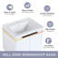 Meuble-lavabo double 59,67 "avec dessus en céramique Northbrook