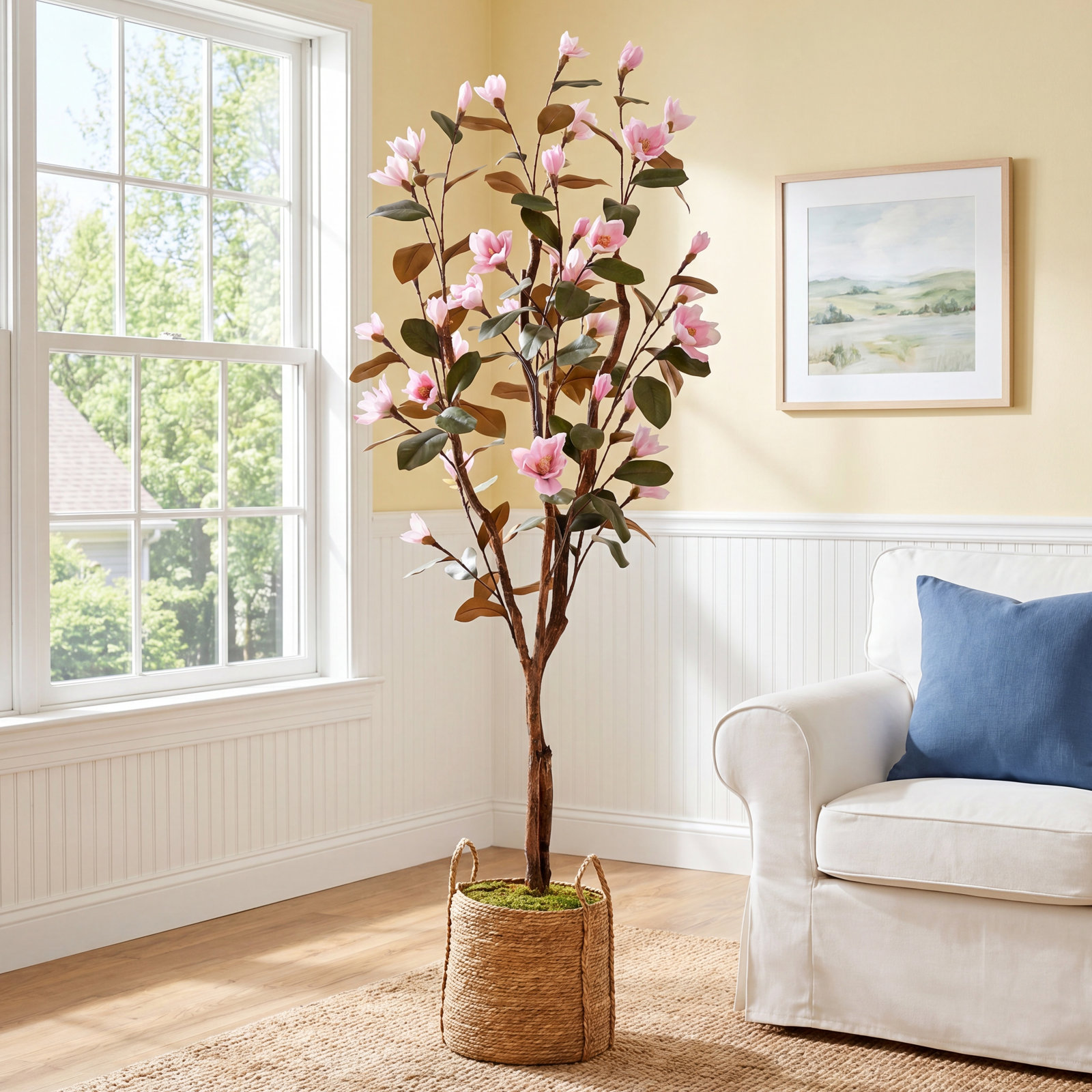 84" Magnolia Tree in Basket