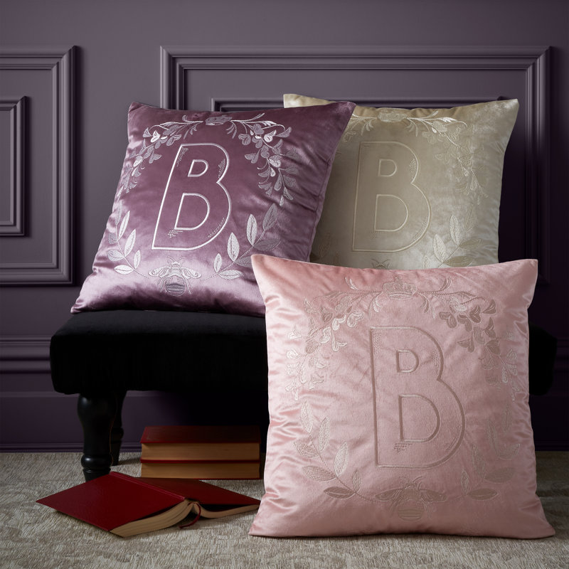 Bridgerton By Catherine Lansfield Regency Crown Soft Touch 45x45cm Cushion, Lilac, Polyester/Polyfill