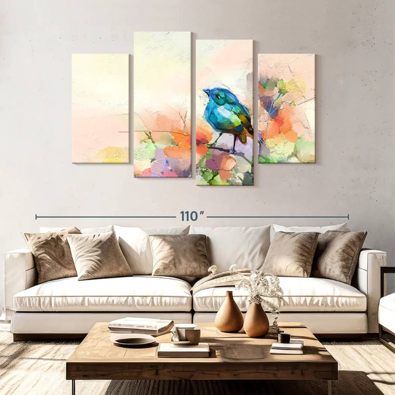 Brampt Bird Abstract, 54" H x 84" W