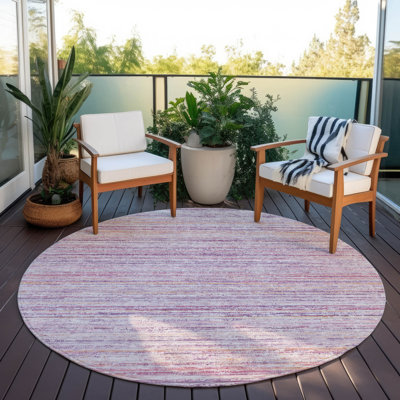 Tapis intérieur / extérieur rose Zephyna 