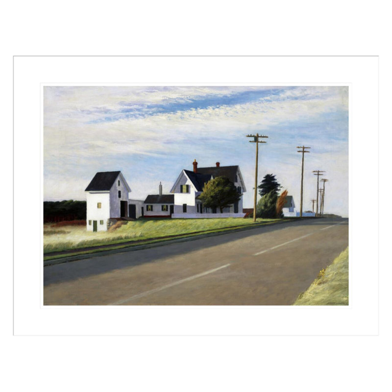«Route 6 Eastham» par Edward Hopper, impression giclée sur cadre, H 23,04 po x l 29,5 po