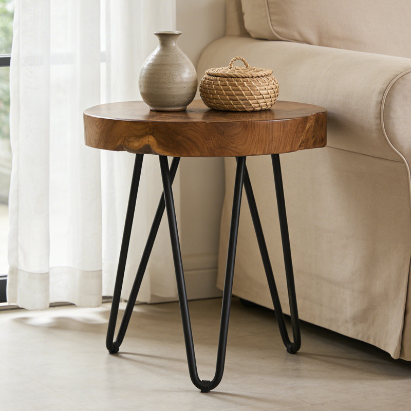 Table de bout ronde Live Edge