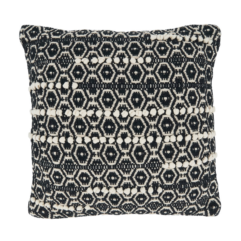 Housse de coussin en coton Kema, Polyester/ Bourre en polyester
