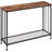 Console Table, Behind Couch Table, Industrial Hallway Table with Glass Shelf and Metal Frame-862542954