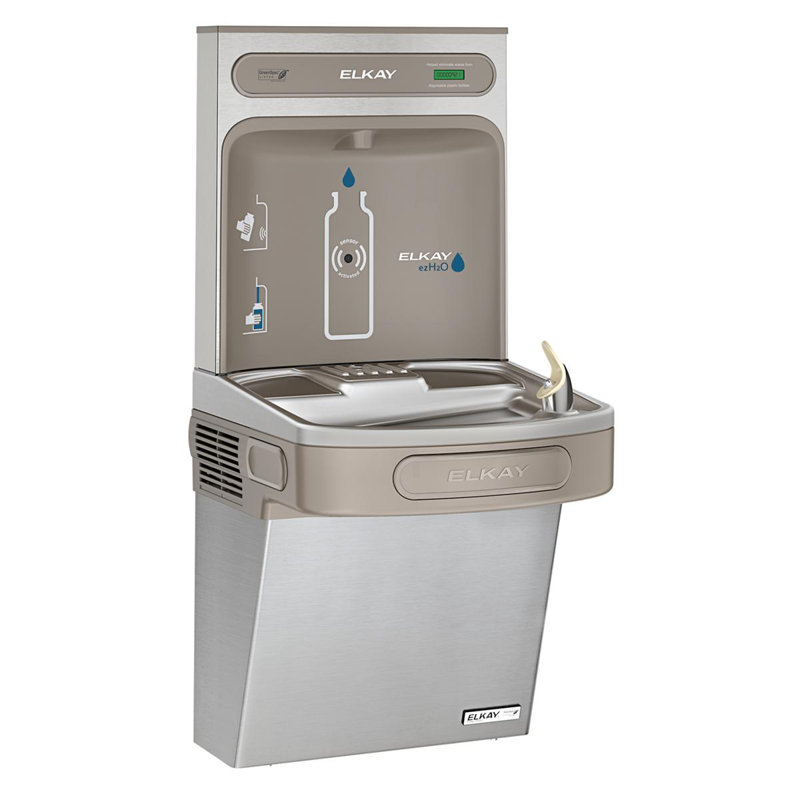 Station de remplissage murale pour bouteilles, Acier inoxydable