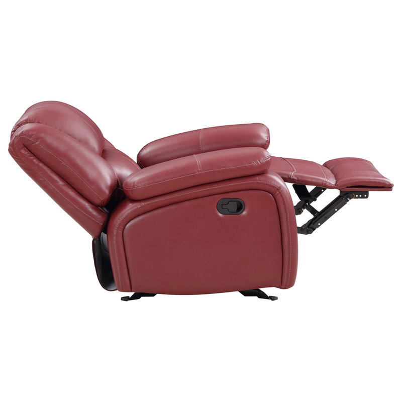 Ensemble de canapé inclinable 3 pièces Elodie, Rouge