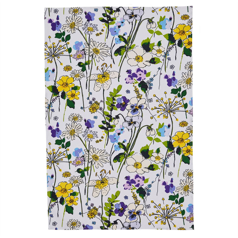 Cotton Floral Tea Towel Kitchen Towel