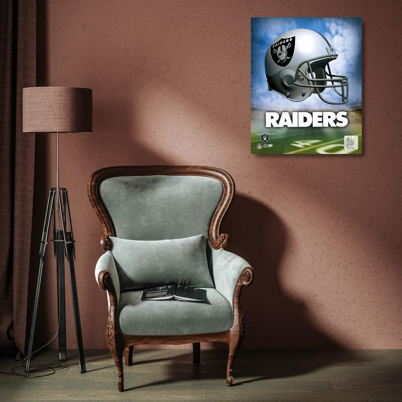 Logo du casque Oakland Raiders, H 18 po x l 15 po