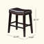 Tabouret de comptoir de 26 po avec siège clouté contemporain (garniture cloutée) 26 po