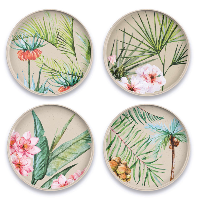 Haruto Tropical 4 Piece Salad Plate