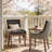 Farmhouse Upholstered Side Chairs Set of 6, Vintage Solid Wood Kitchen Dining Chairs with Nailhead Trim & High Back Support, 350lbs Weight Capacity-297677723