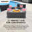 Sunjoy Wicker Floating Tray 24x24 inch  Aluminum Frame Pool Tray Swimming Floating Serving Tray for Drinks, Snacks, and Essentials-88209592