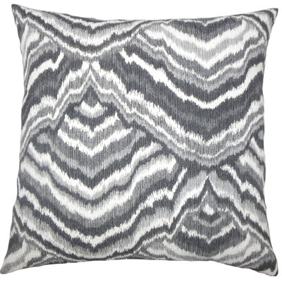Qadry Ikat Cotton Throw Pillow Cover