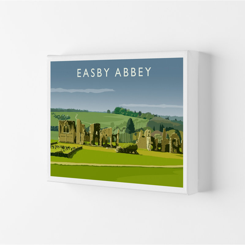 Easby Abbey by Richard O'Neill - Print, Wrapped Canvas, 30cm H x 40cm W x 4cm D