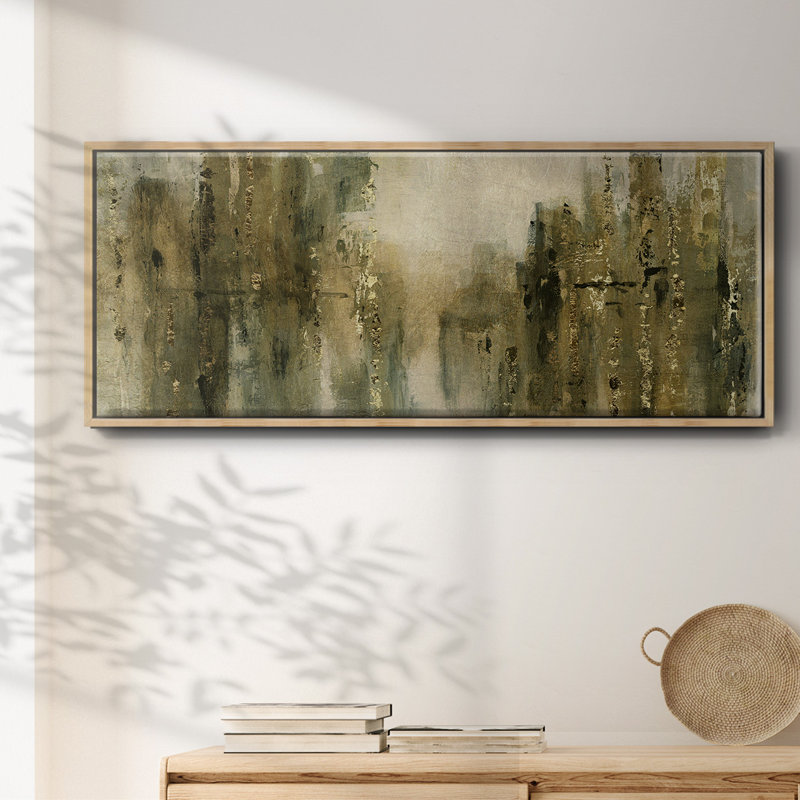 Gold City Shine - toile encadrée, H 20 po x l 50 po
