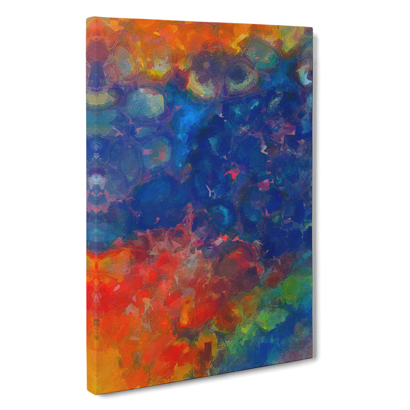 XC1022-4662X Tide Abstract - Wrapped Canvas Print, 50cm H x 35cm W x 3cm D