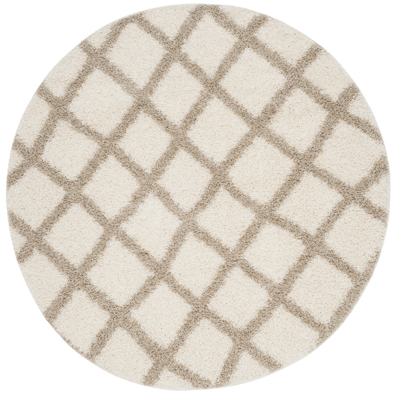 Tapis à poils longs Arsheq Performance, Rond 8 pi