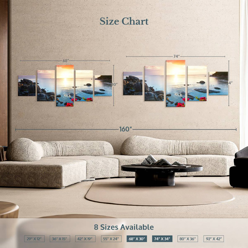 Koh Samui Azaline Sunset, 34" H x 74" W