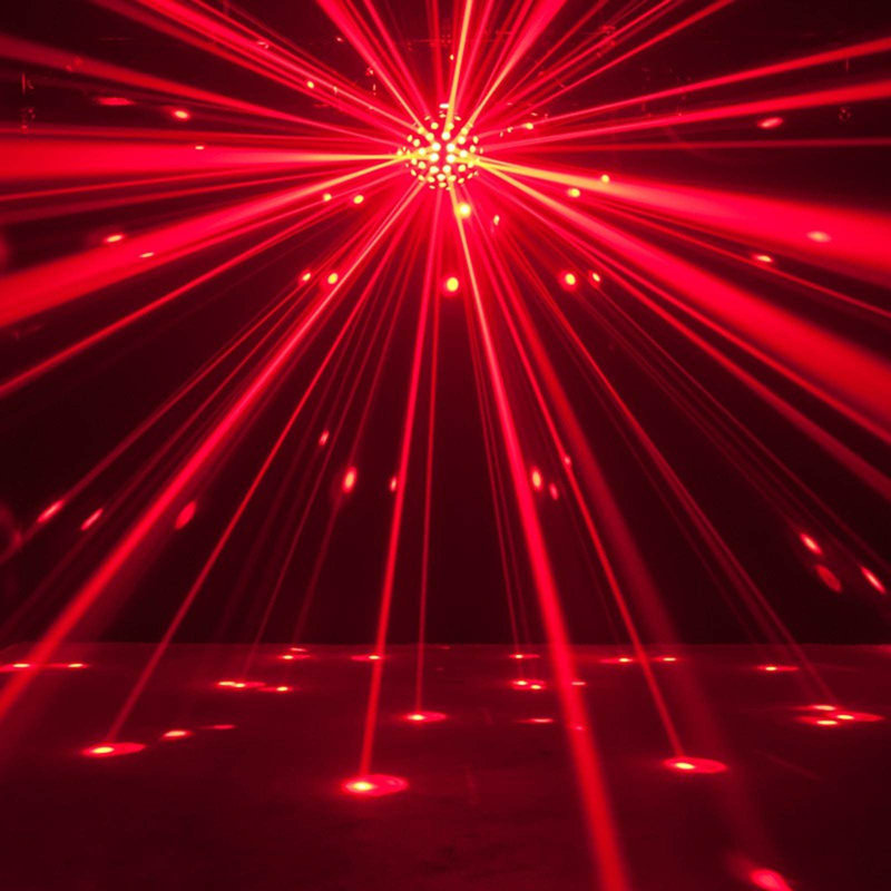Black LED Disco Ball Light Fixture with Strobing Effect