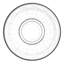 LAV - Klasik Dimpled Glass Tea Cup Saucers - 10cm