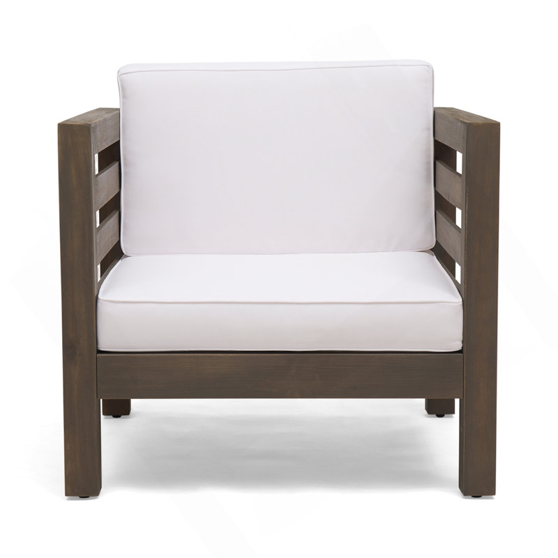 Oana Club Chair, Gray, White
