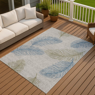Tapis tropical Chantille ACN3028 lavable à la machine pour intérieur/extérieur
