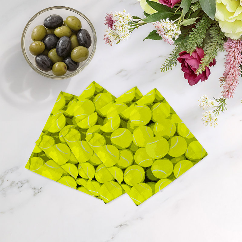 Serviettes de tennis en satin de coton