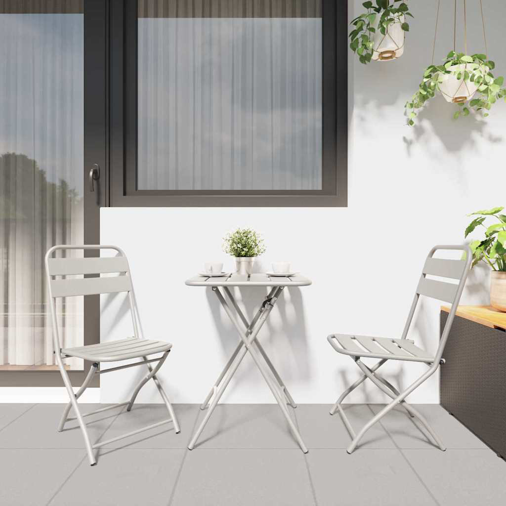 Square 3 - Piece 2 - Person 55Cm L Outdoor Bistro Set