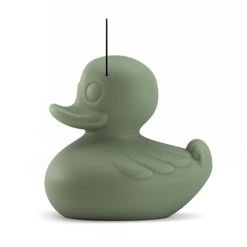 The Megaduck Deco / Sculpture vert, Vert