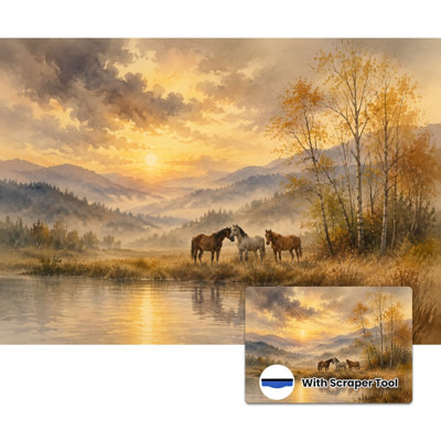 Papier peint adhésif auto-adhésif moderne pour la chambre à coucher Peel and Stick L 100 "x l 144" par Tranquil Lake Sunset