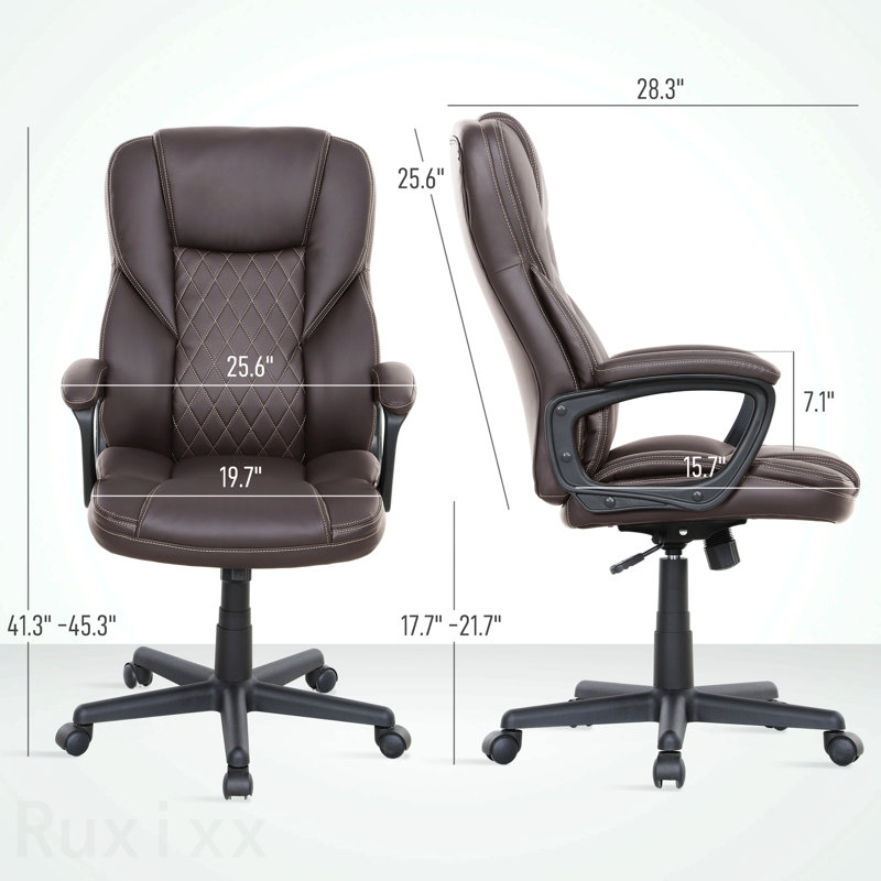 Fauteuil de direction en cuir Pu