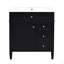 Meuble-lavabo de 30 po avec lavabo supérieur, meuble-lavabo moderne avec 2 tiroirs et tiroir escamotable, meuble-lavabo simple-126278620