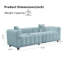 Canapé 83,3 "Mid-Century, canapé 3 places avec deux coussins-994686176