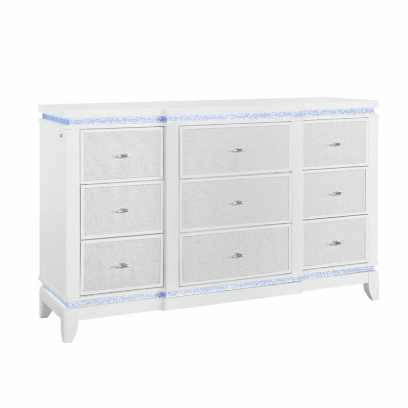 Commode moderne avec tiroirs et lumière DEL