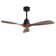 Nicola 48'' 3 - Blade Matte Black Standard Ceiling Fan with Remote Control