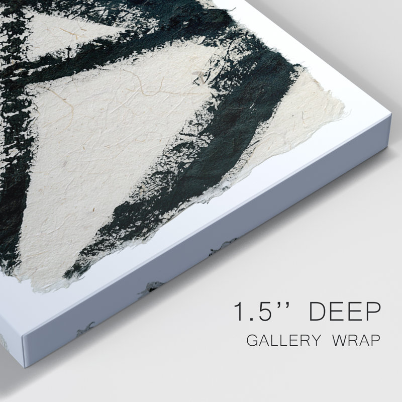 Lines Crossed I - Ensemble de 3 peintures sur toile tendue, H 60 po x l 120 po x P 3 po