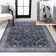 Sarok All-Over Persian Machine-Washable Black/Blue Rug